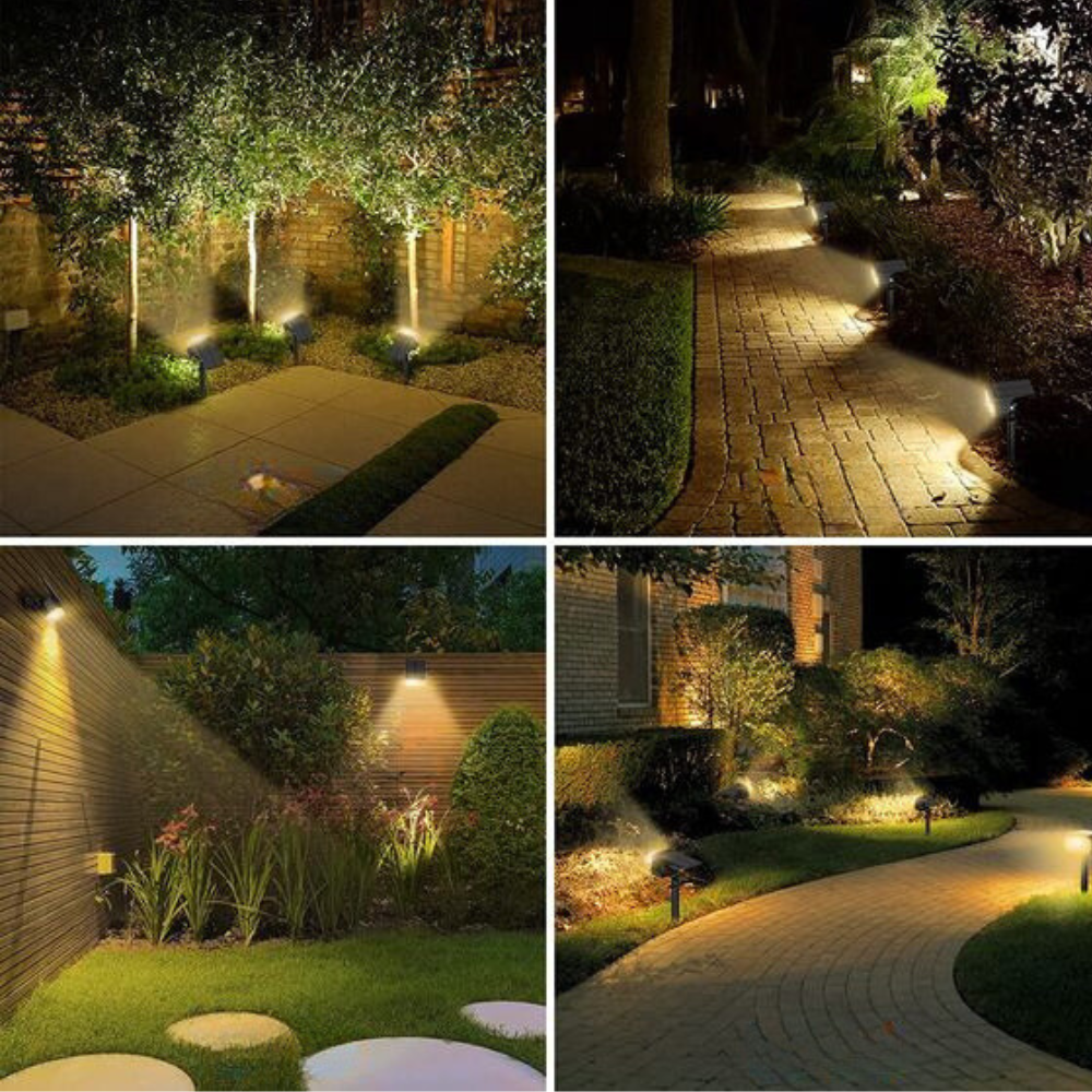 Solcellsdrivna Spotlights för Trädgården